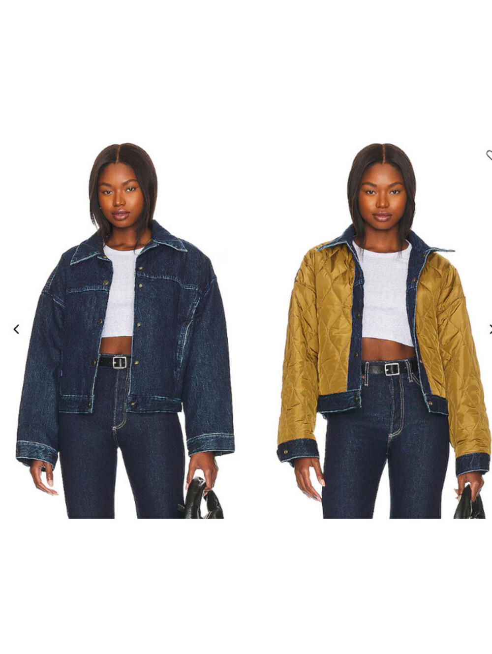 Revolve Levi's Reversible Bubble Trucker jeans jacket Nothing To Hide M $198msrp